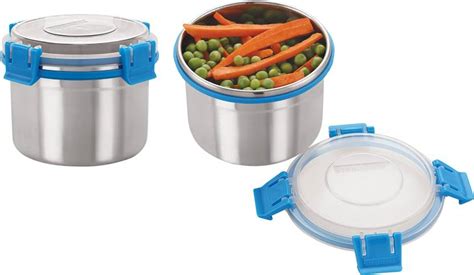 steel lock airtight lunch box|STEELLOCK Lunch Box, Stainless Steel Containers, Leak Proof .